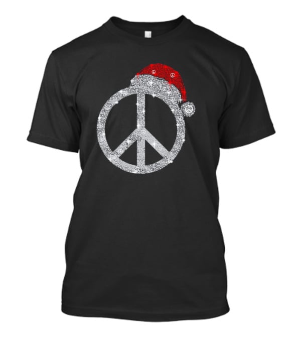 Hippie Hat Diamond Peace Christmas T-Shirt