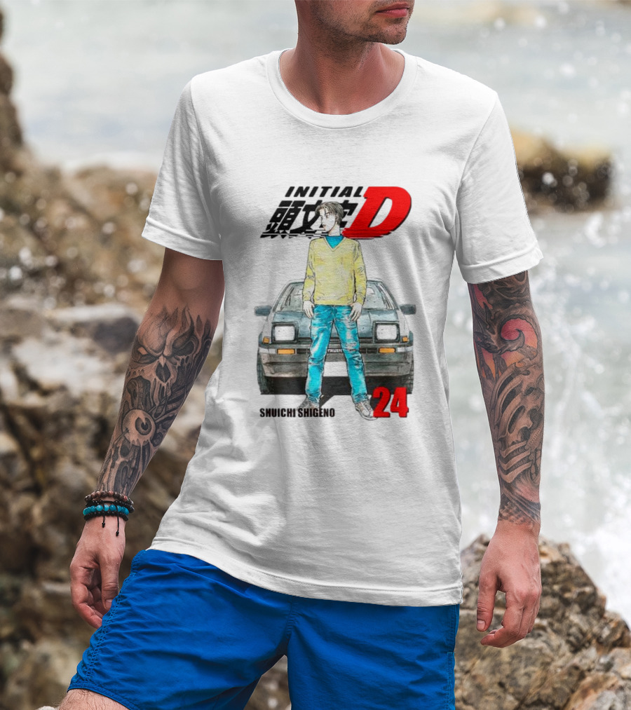 Initial D Shuichi Shigeno 24 T-Shirt