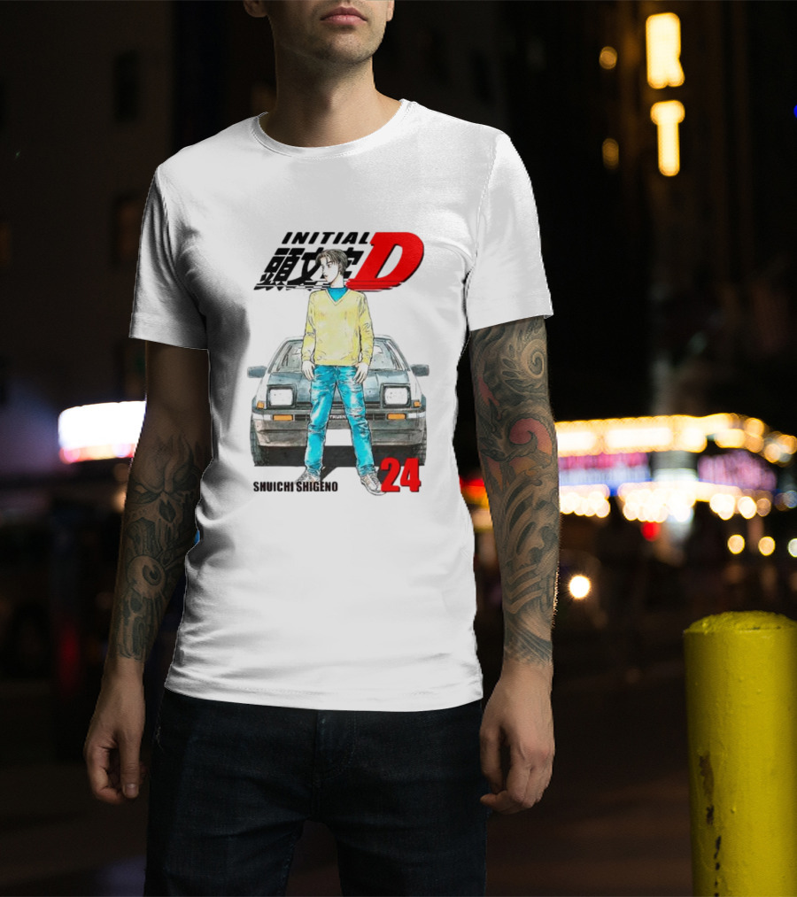 Initial D Shuichi Shigeno 24 T-Shirt