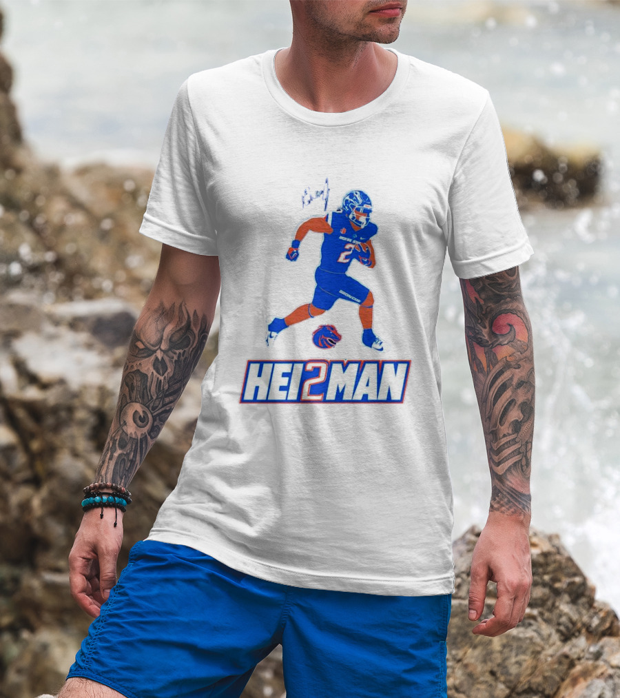 Ashton Jeanty Boise State Broncos Hei2man Football Player T-Shirt