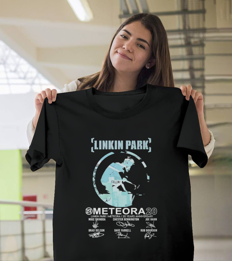 Linkin Park Meteora 20 Years Anniversary Mike Shinoda Chester Bennington Joe Hahn Brad Delson Dave Farrell Rob Bourdon T-Shirt