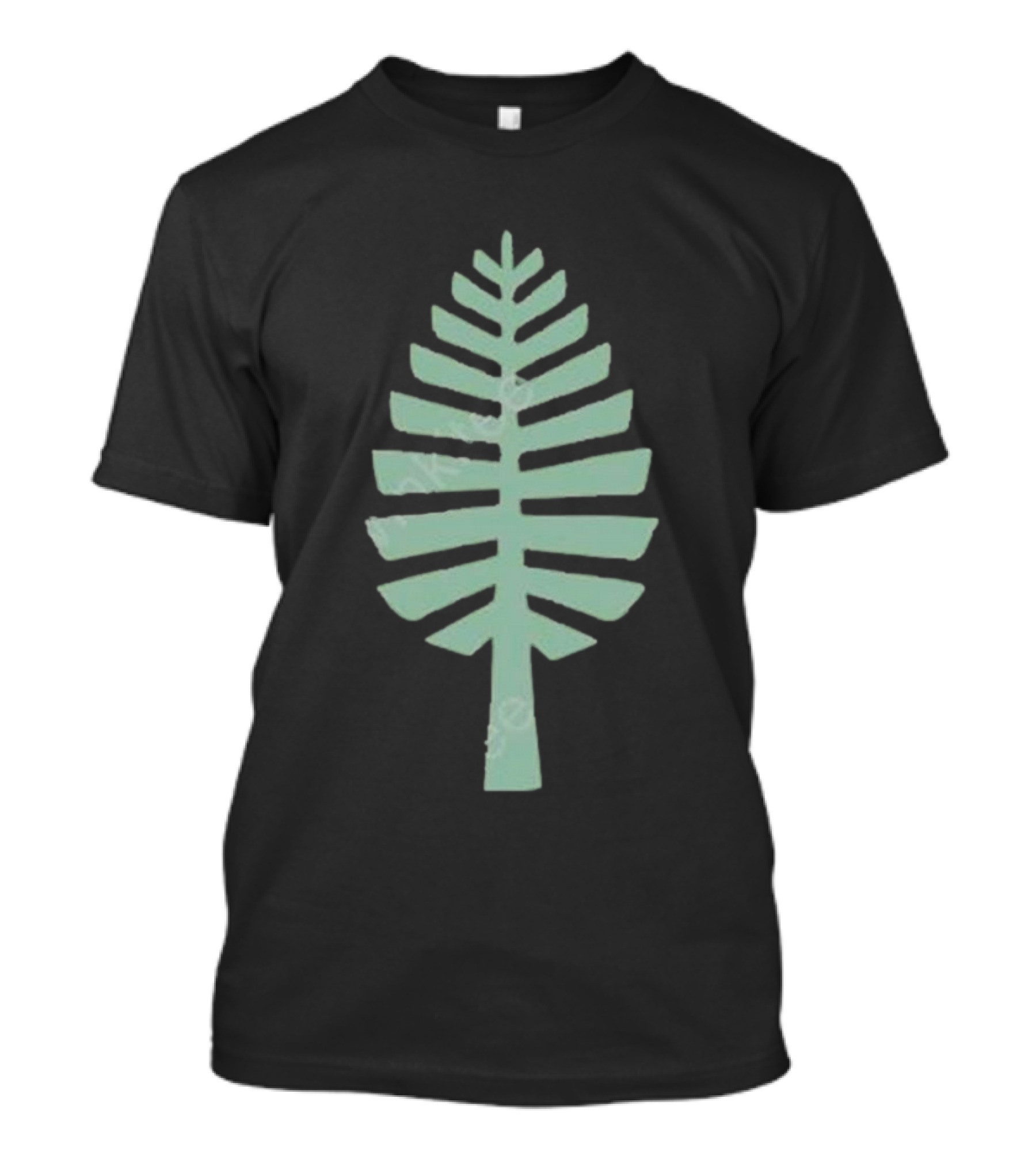 Lone Pine Tree Silhouette Fade T-Shirt