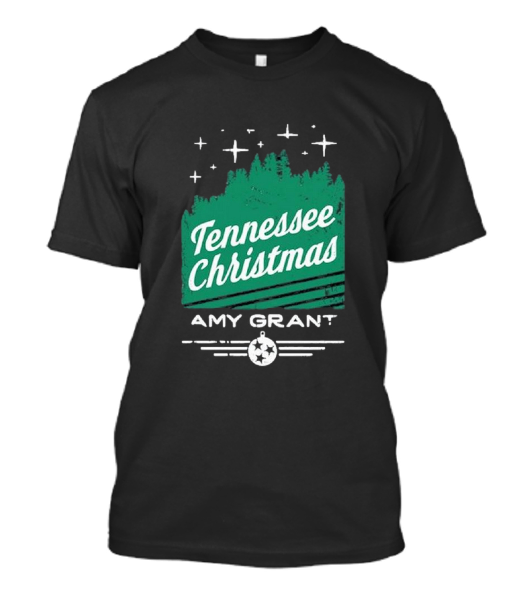Tennessee Christmas Amy Grant Stars Trees T-Shirt