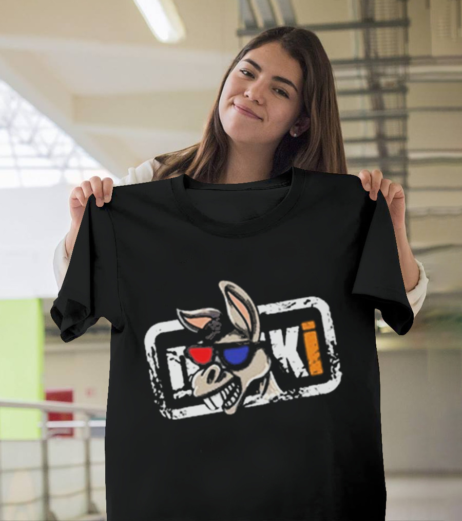 Cool Donkey Vintage Garage Visual With Modern Shades T-Shirt