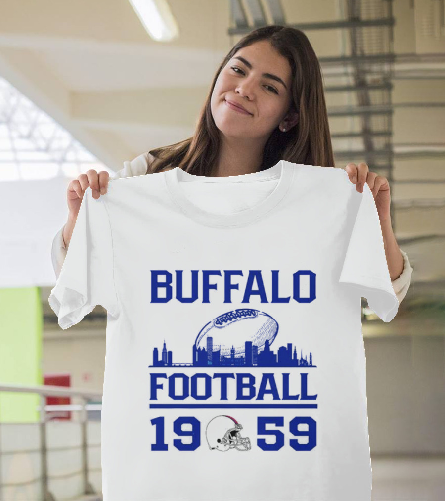 Buffalo Football 1959 Skyline Helmet T-Shirt