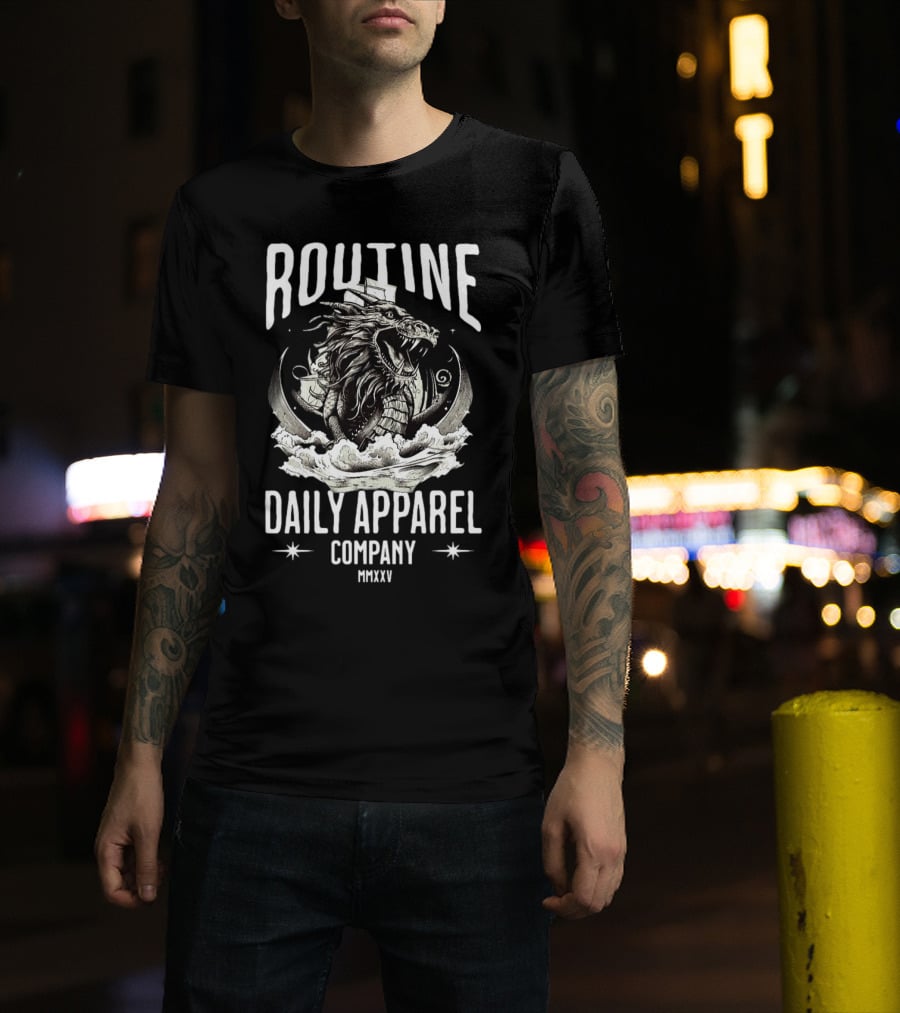 ROUTINE DAILY APPAREL COMPANY MMXXV Dragon T-Shirt