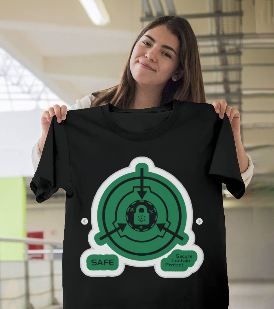 SCP Foundation Safe Classification Secure Contain Protect Lock T-Shirt