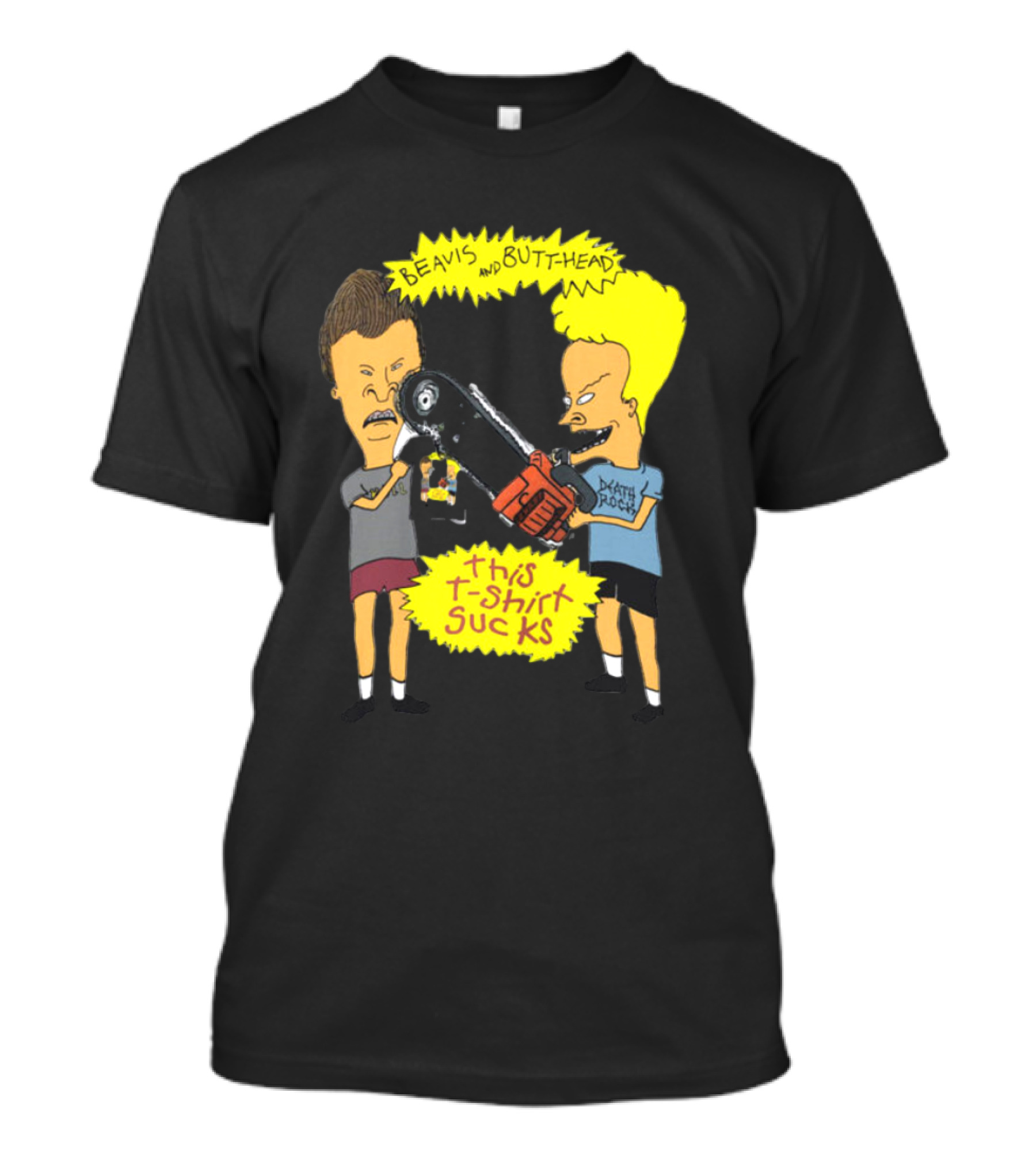 Beavis And Butt-head Death Rock This T-Shirt Sucks Vintage 1994 T-Shirt