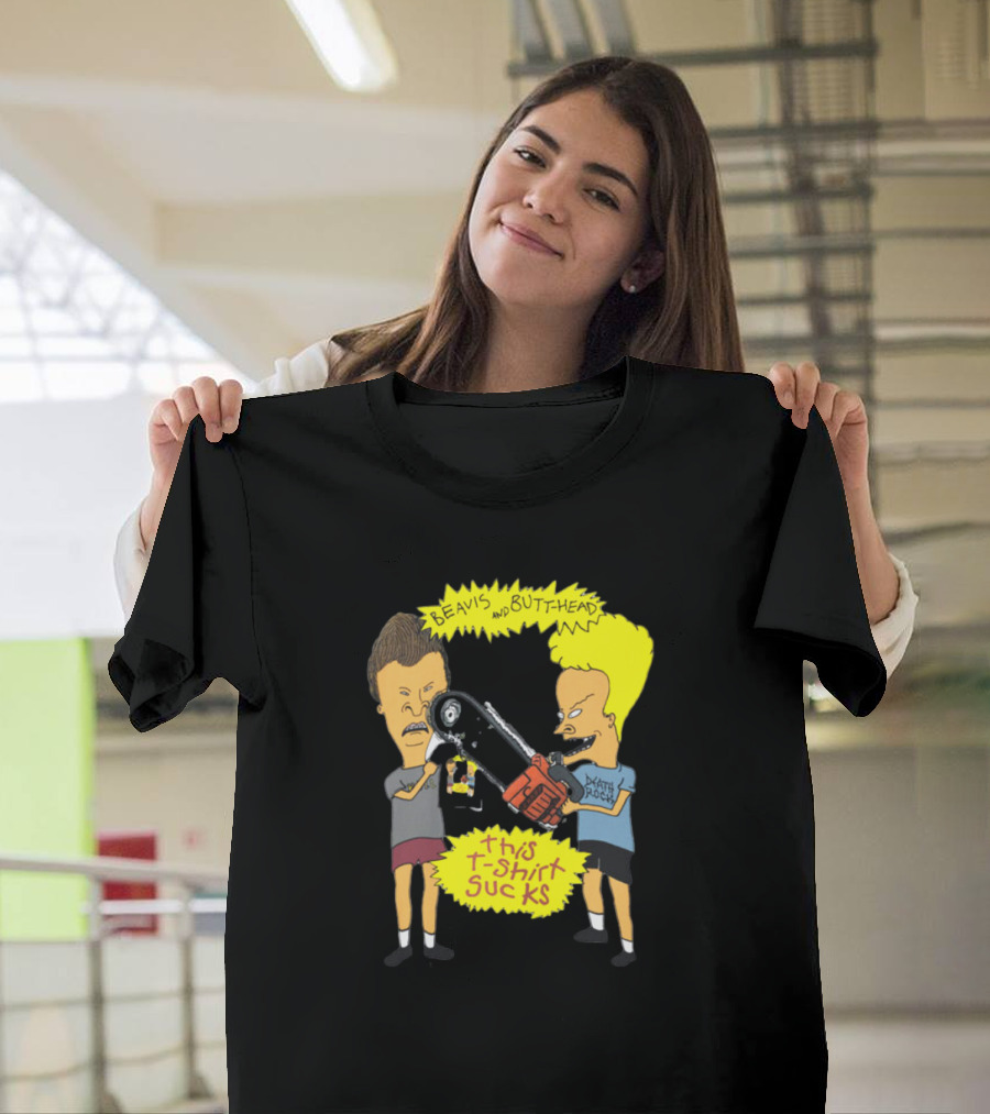 Beavis and Butt-head Death Rock This T-Shirt Sucks Vintage 1994 T-Shirt