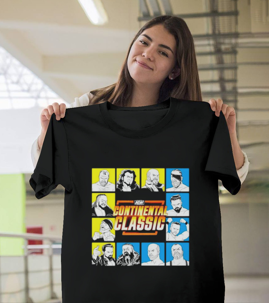 AEW Continental Classic Wrestling Tournament Lineup T-Shirt