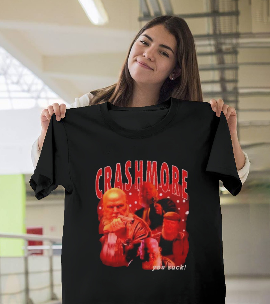 Crashmore You Suck Vintage Detective Christmas Action Santa T-Shirt