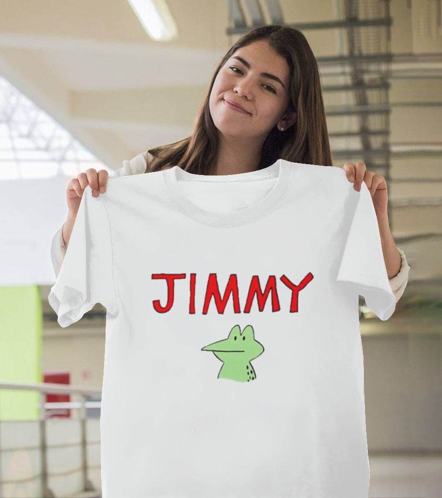 Jimmy Frog Meme Green Cartoon T-Shirt