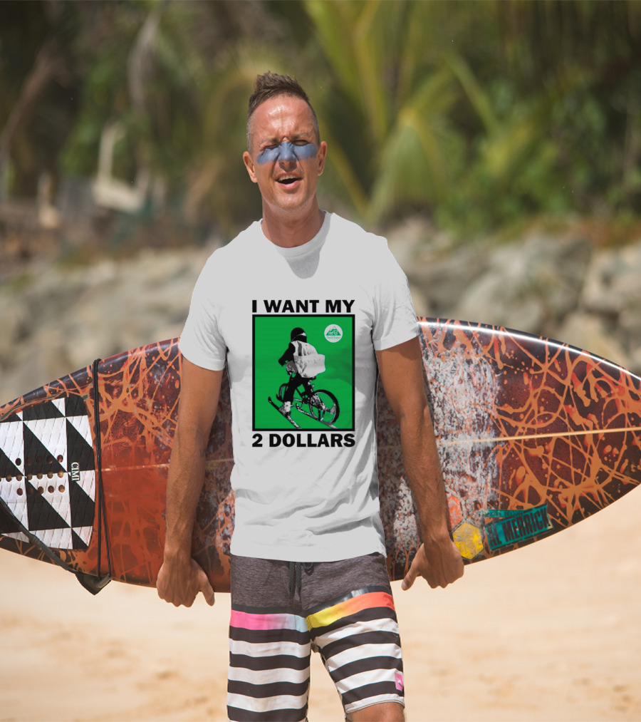 I Want My 2 Dollars Johnny Gasparini Ski Bike T-Shirt