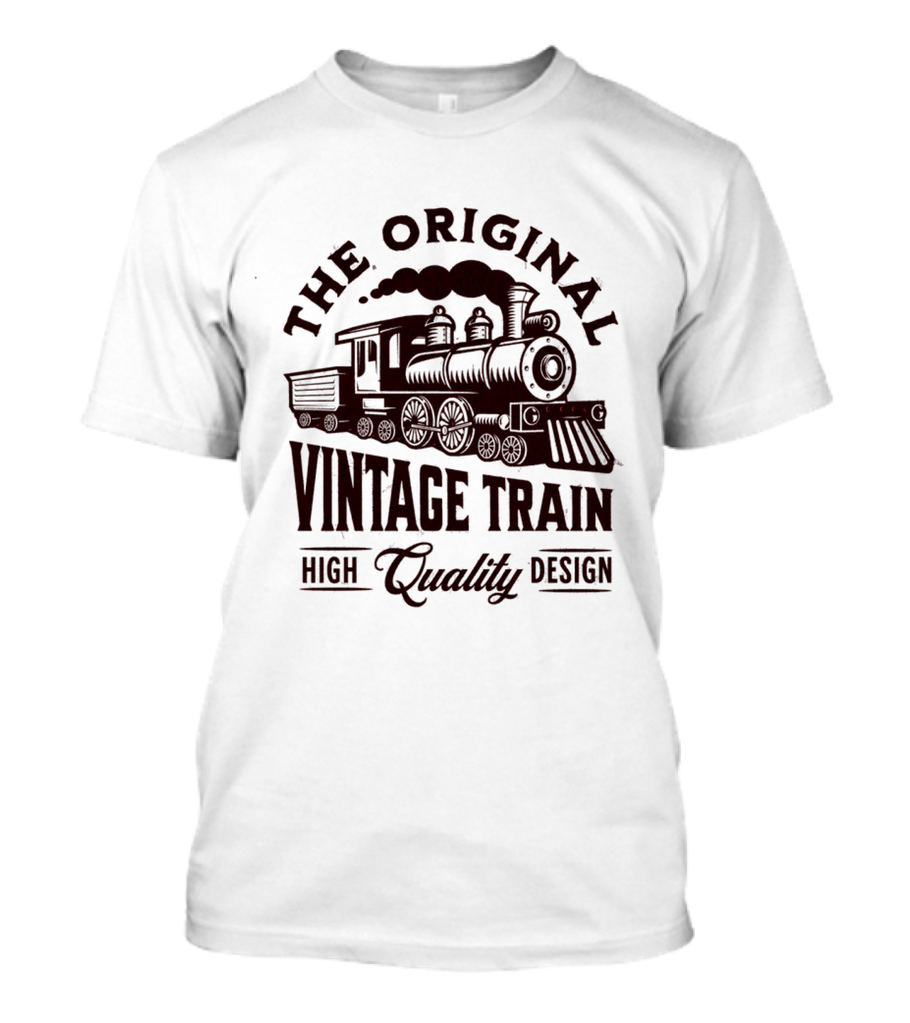The Original Vintage Train High Quality T-Shirt