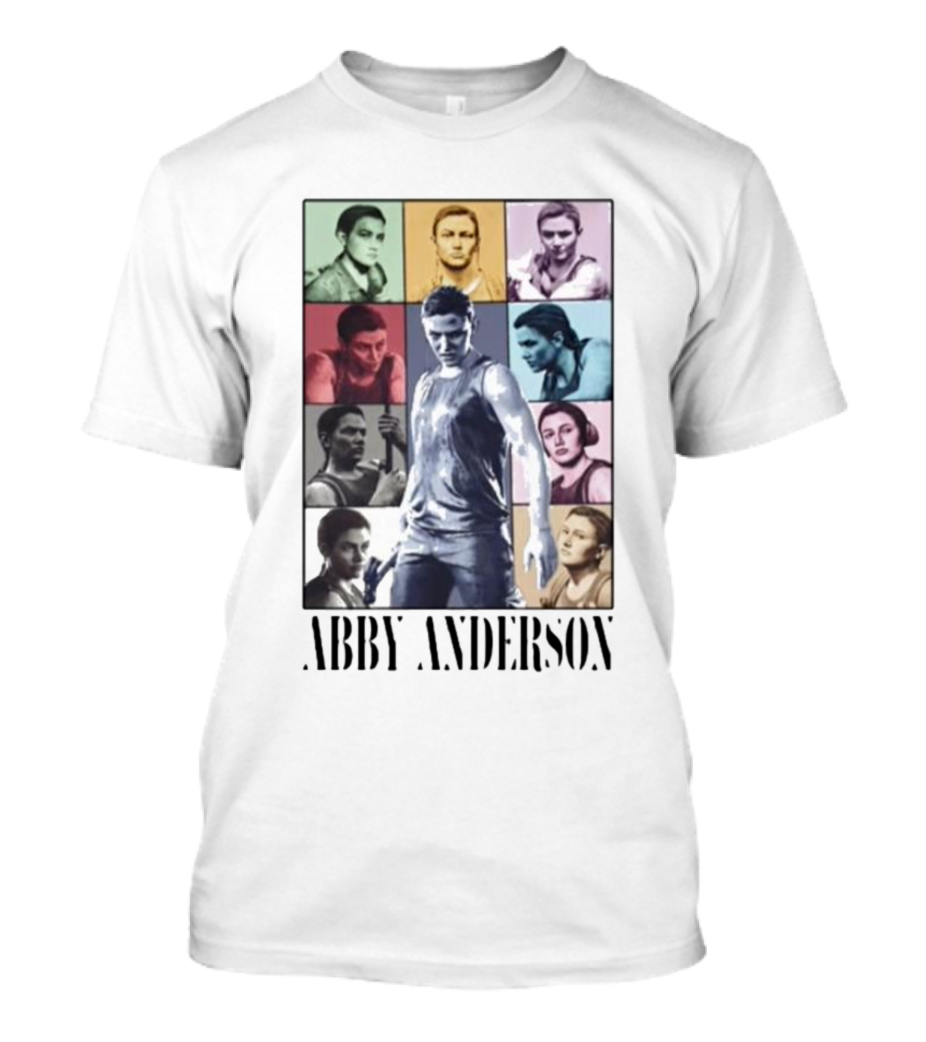 Abby Anderson Iconic Character Portrait Collage T-Shirt