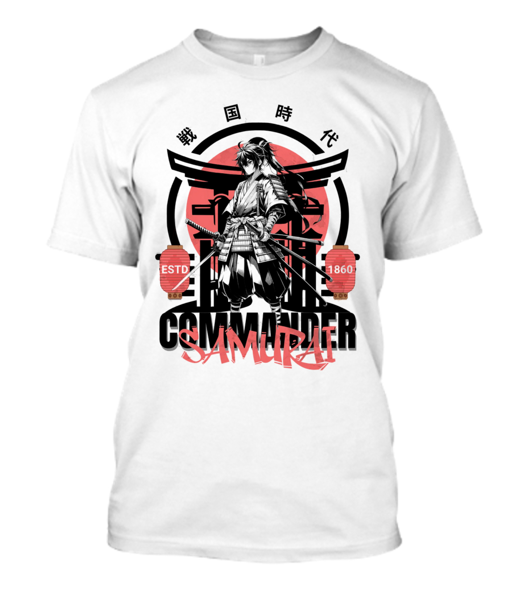 Commander Samurai ESTD 1860 Sengoku Jidai T-Shirt