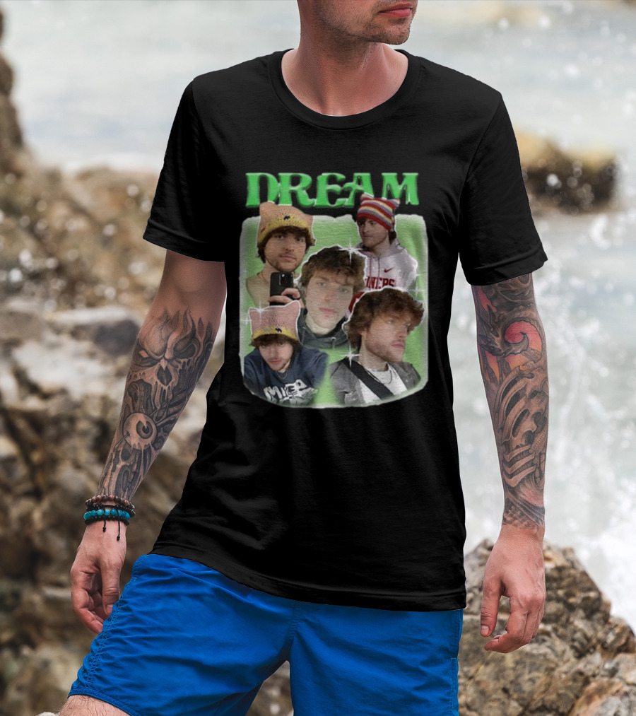Dream Dreamwastaken Collage Hat Hoodie Star Glow T-Shirt