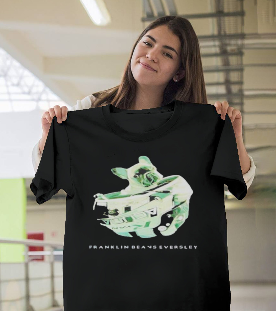 Franklin Beans Eversley Bulldog in Hockey Helmet T-Shirt