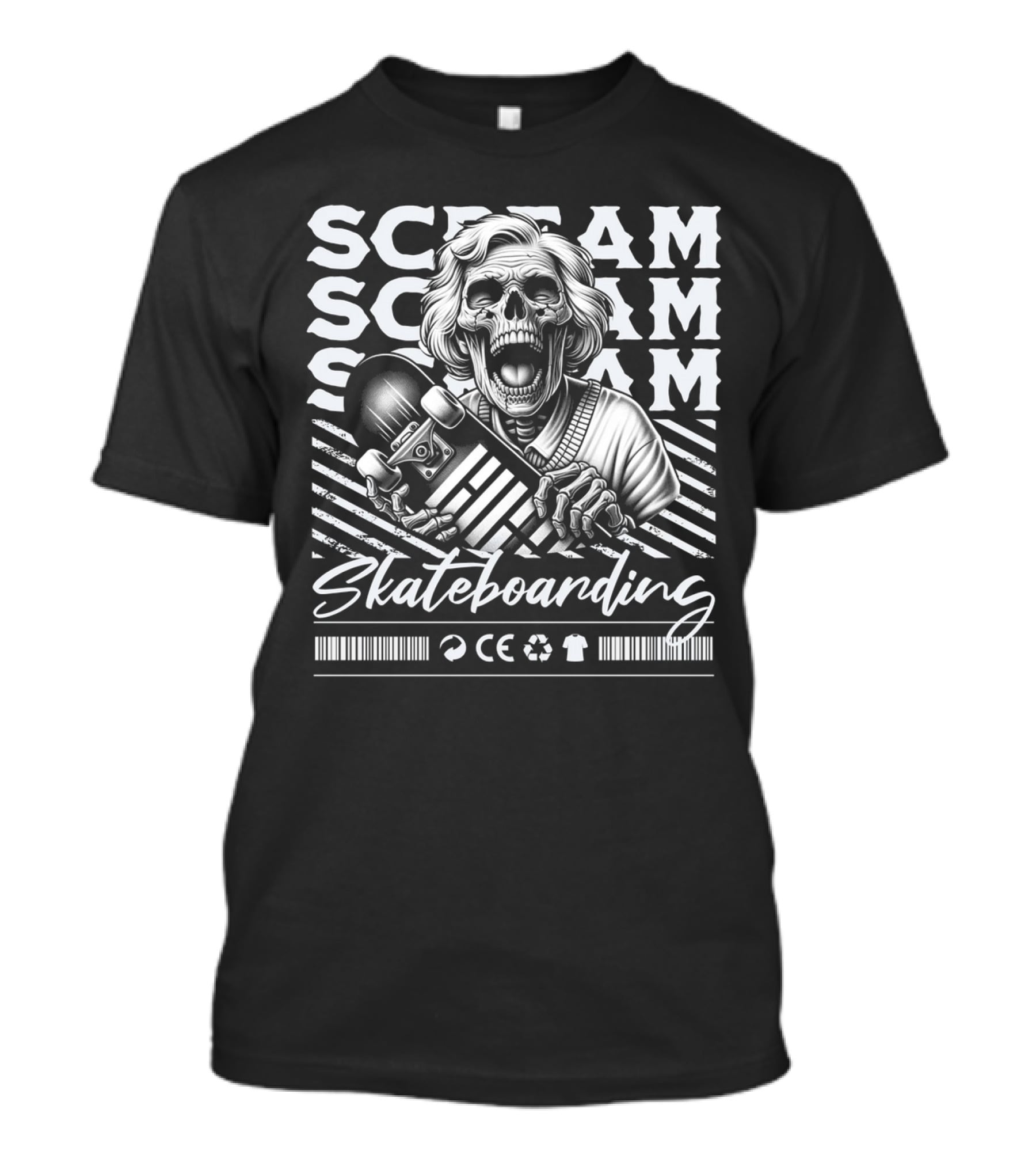 SCREAM SCREAM SCREAM Skateboarding T-Shirt