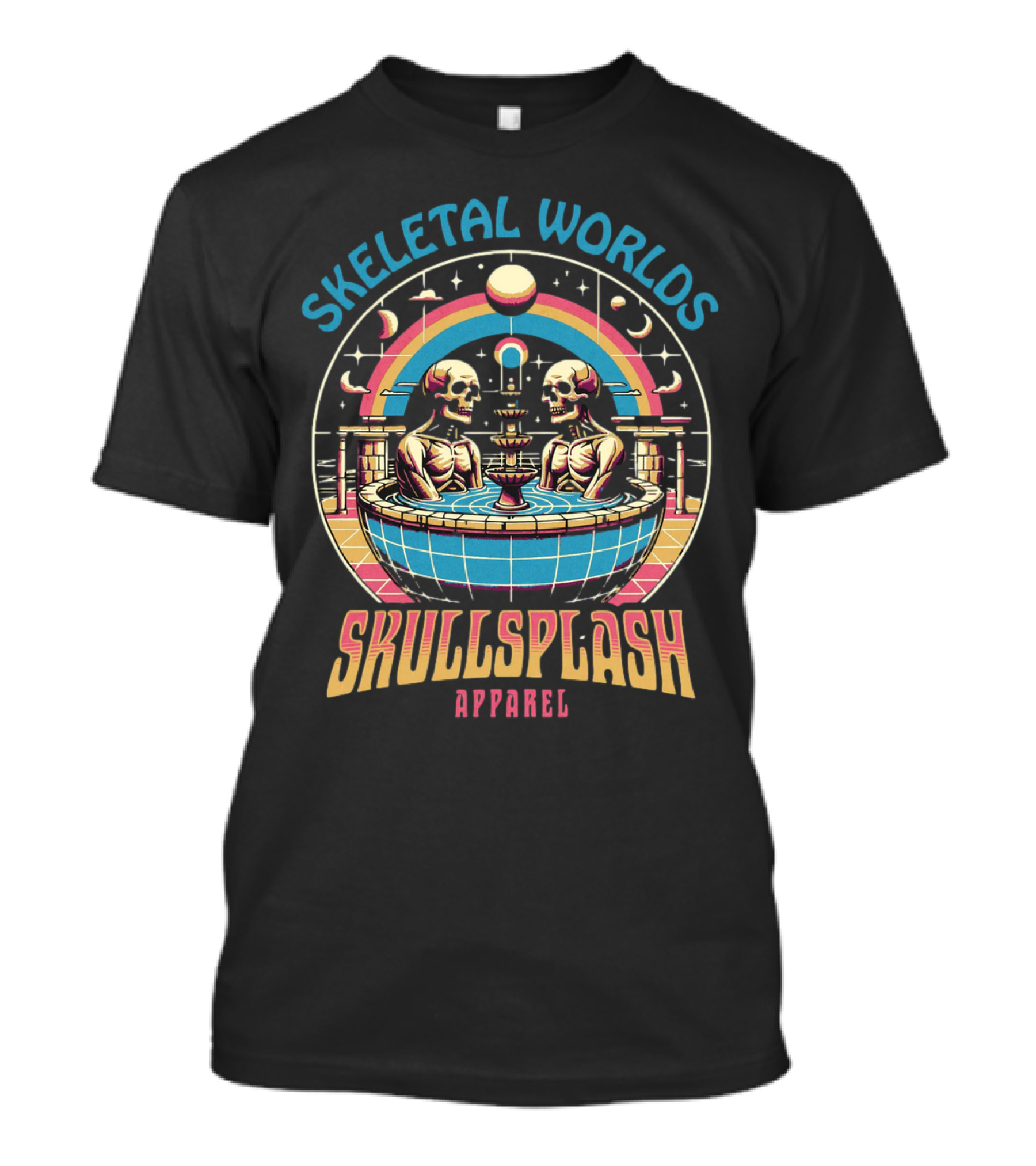 Skeletal Worlds SkullSplash T-Shirt