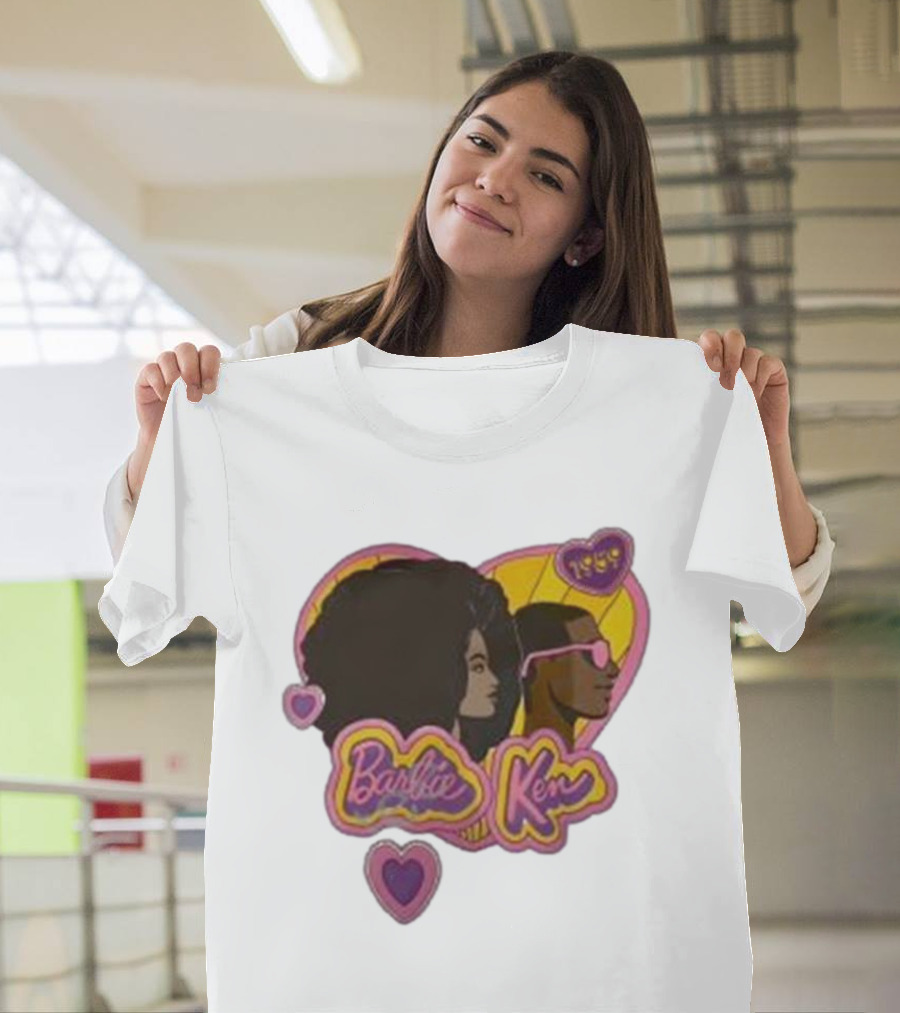 Barbie Ken 1959 New Movie Retro Heart Icons T-Shirt