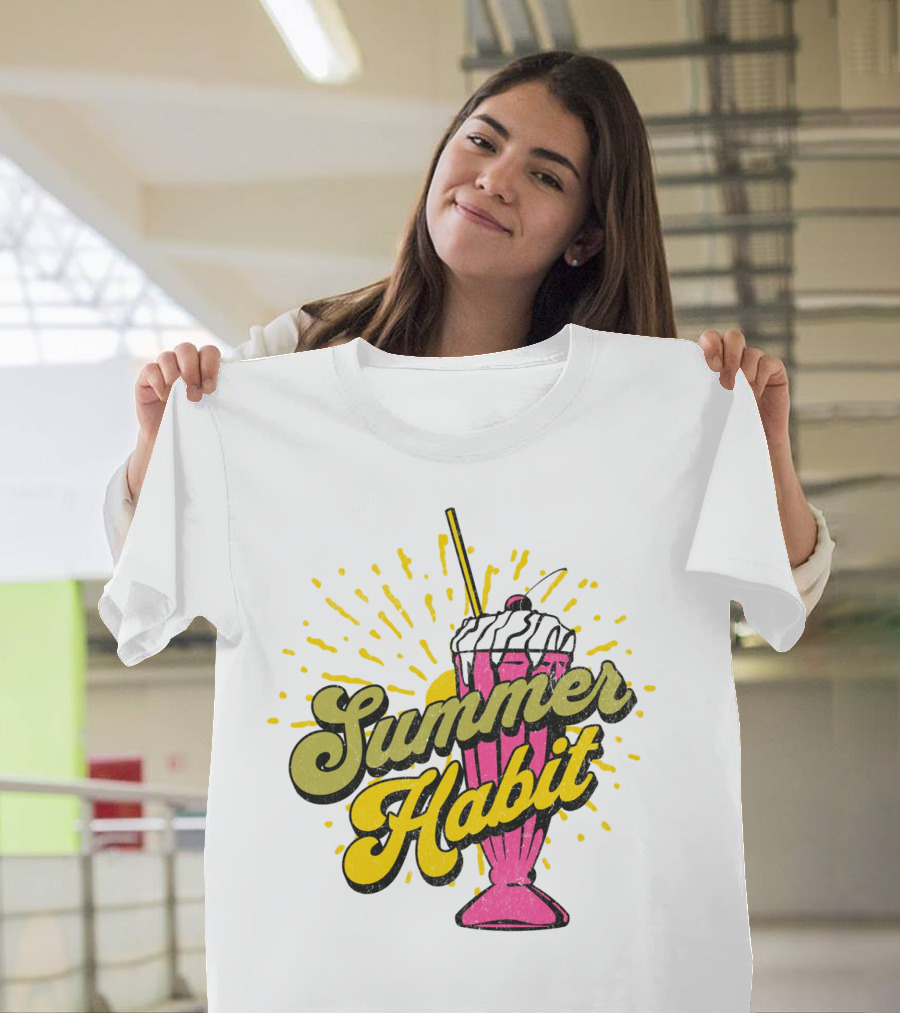 Summer Habit Vibrant Milkshake Burst T-Shirt