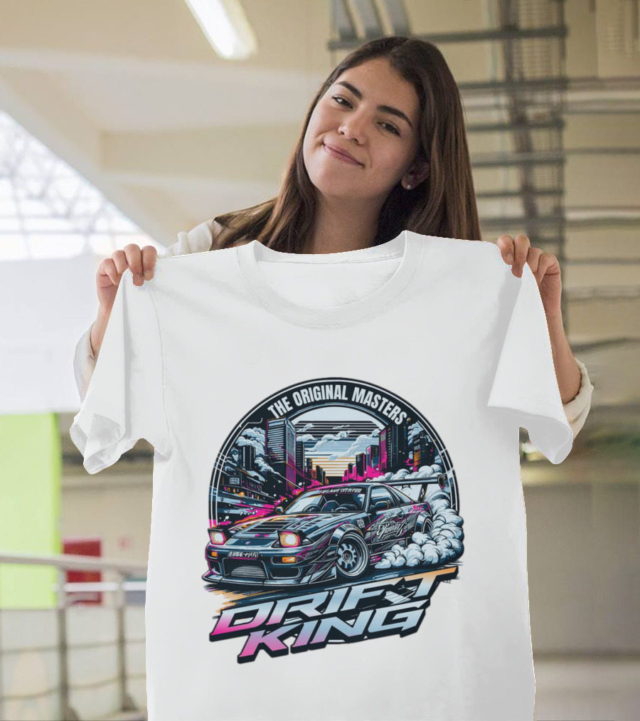 The Original Masters Drift King Vintage Street Racing Car Scene T-Shirt