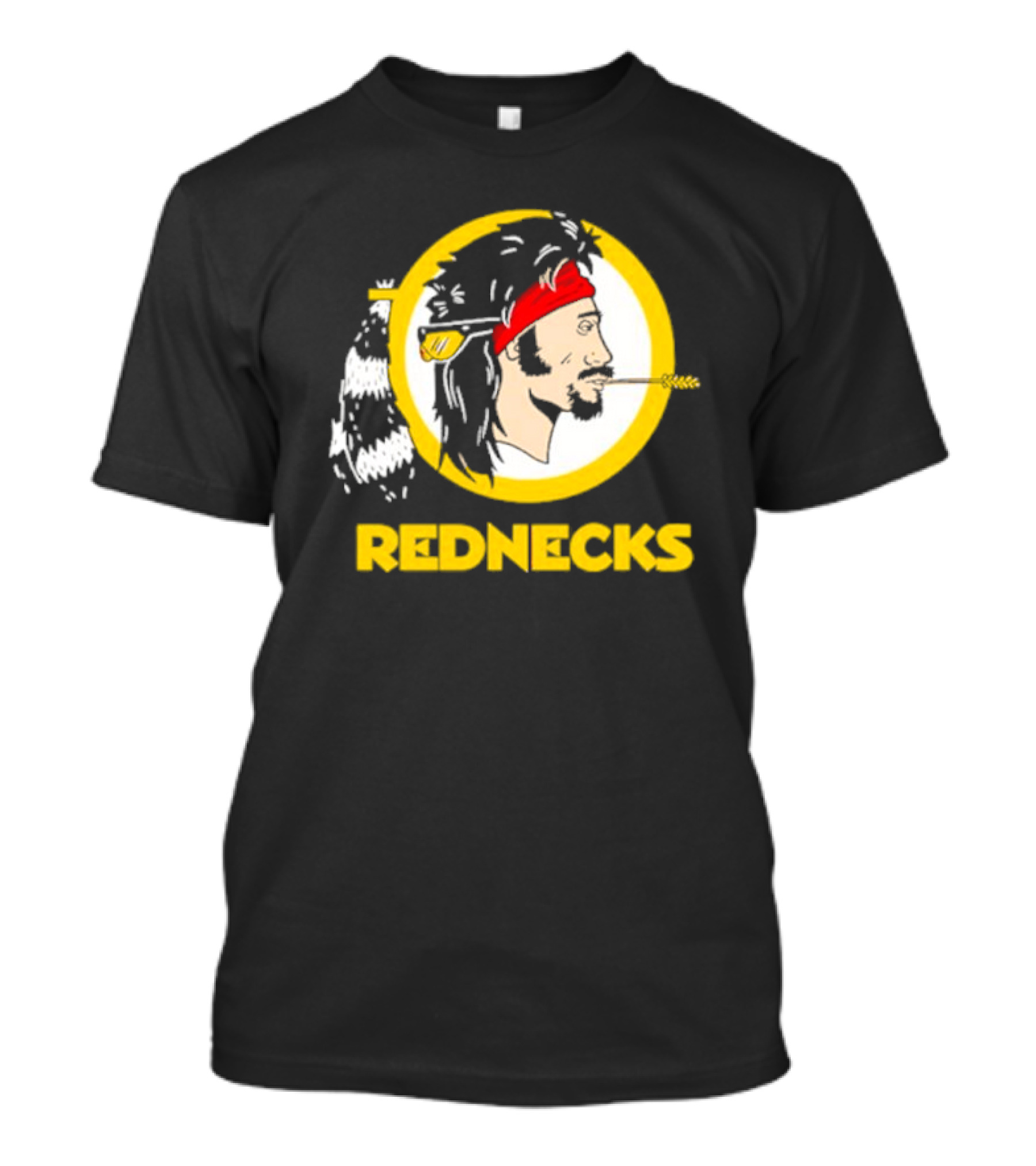Rednecks Parody Logo With Bandana And Corn Stalk T-Shirt