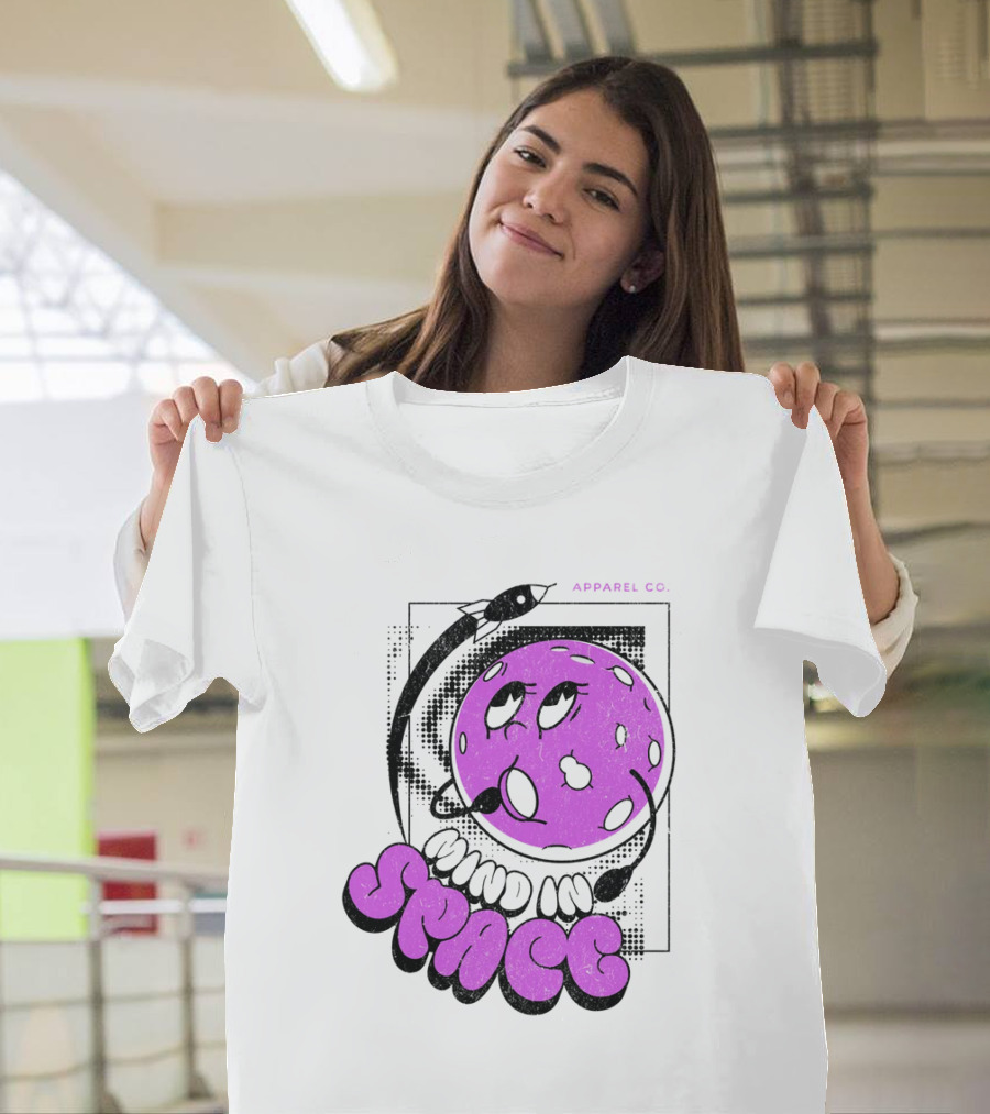 Mind In Space Apparel Co Cartoon Typographic Streetwear T-Shirt