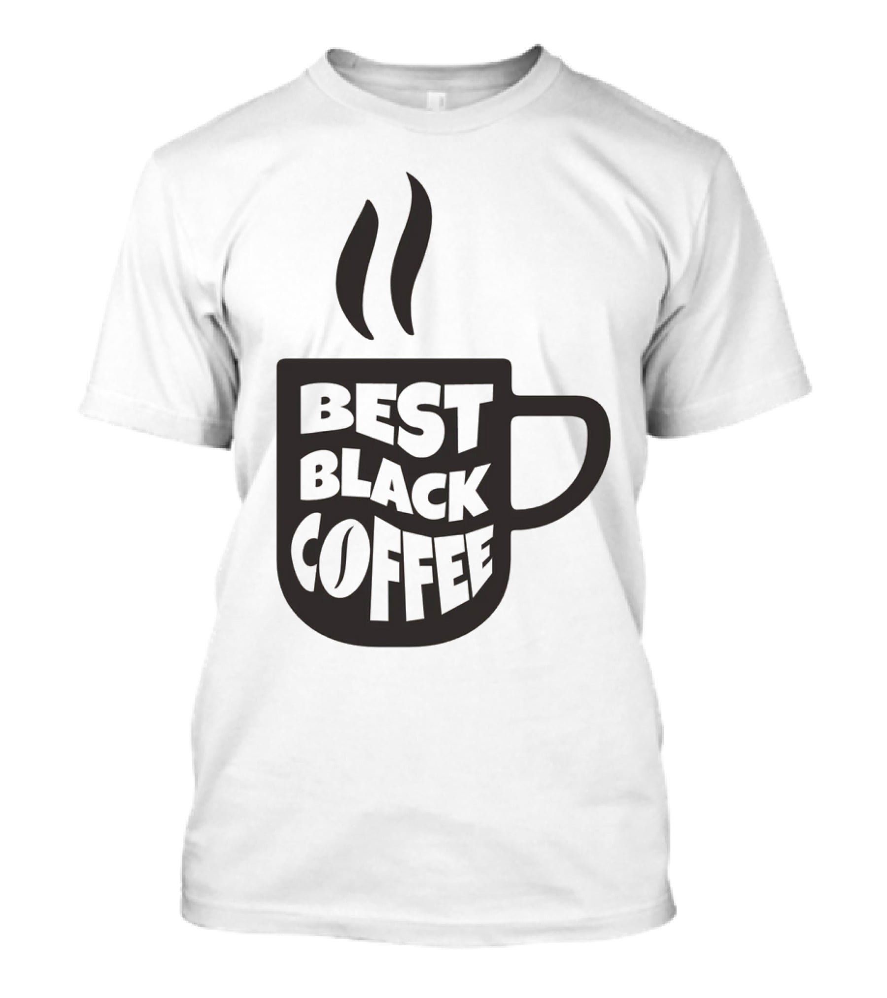 Best Black Coffee Cup With Steam T-Shirt