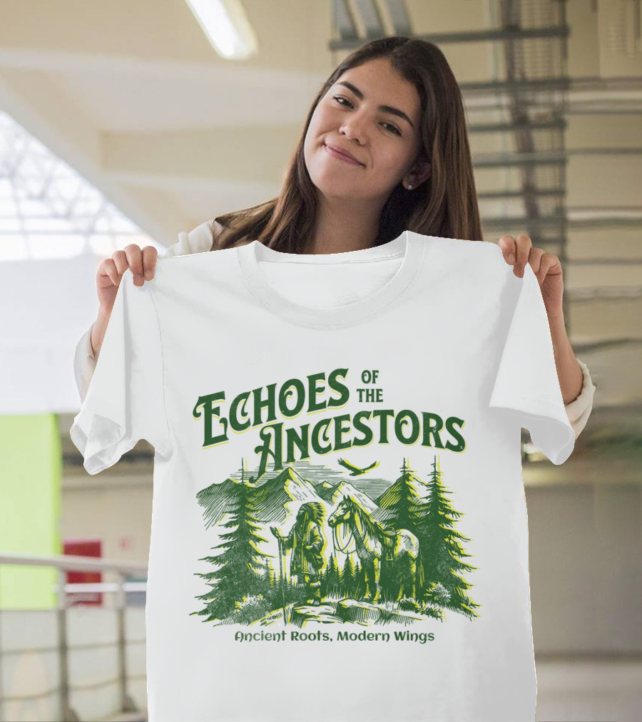 Echoes of the Ancestors Ancient Roots Modern Wings T-Shirt