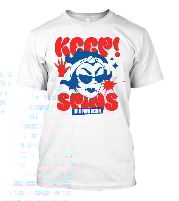 Keep Spins Kittl Print T-Shirt