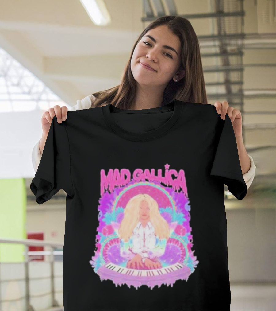 MAD GALLICA PINK RETRO PSYCHEDELIC KEYBOARD T-Shirt
