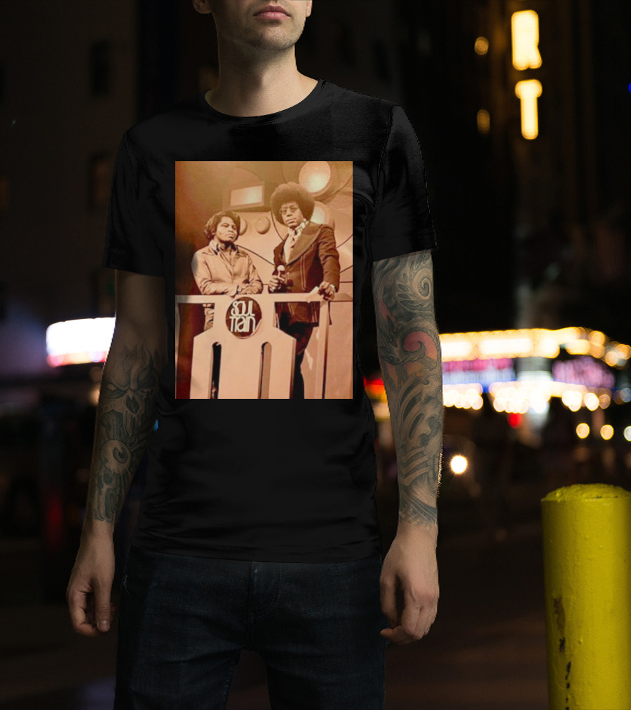 James Brown And Don Cornelius Soul Train Iconic Music Legends T-Shirt