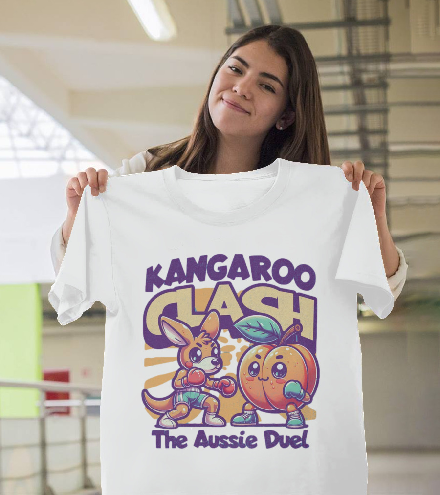 Kangaroo Clash The Aussie Duel T-Shirt