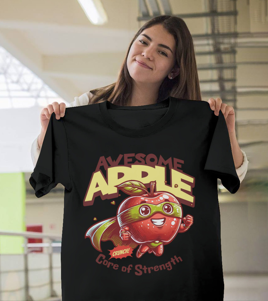 Awesome Apple Crunch Core Of Strength T-Shirt