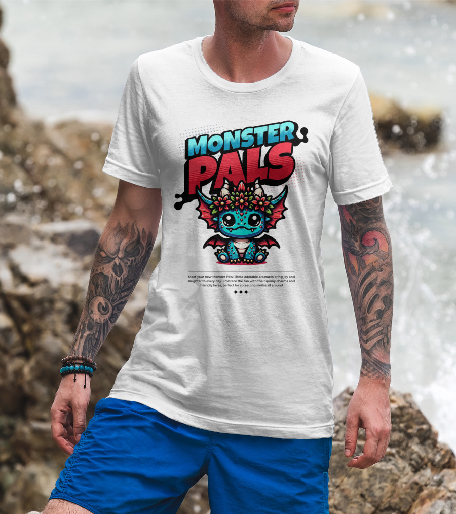 MONSTER PALS Adorable Creatures With Quirky Charm And Friendly Faces T-Shirt