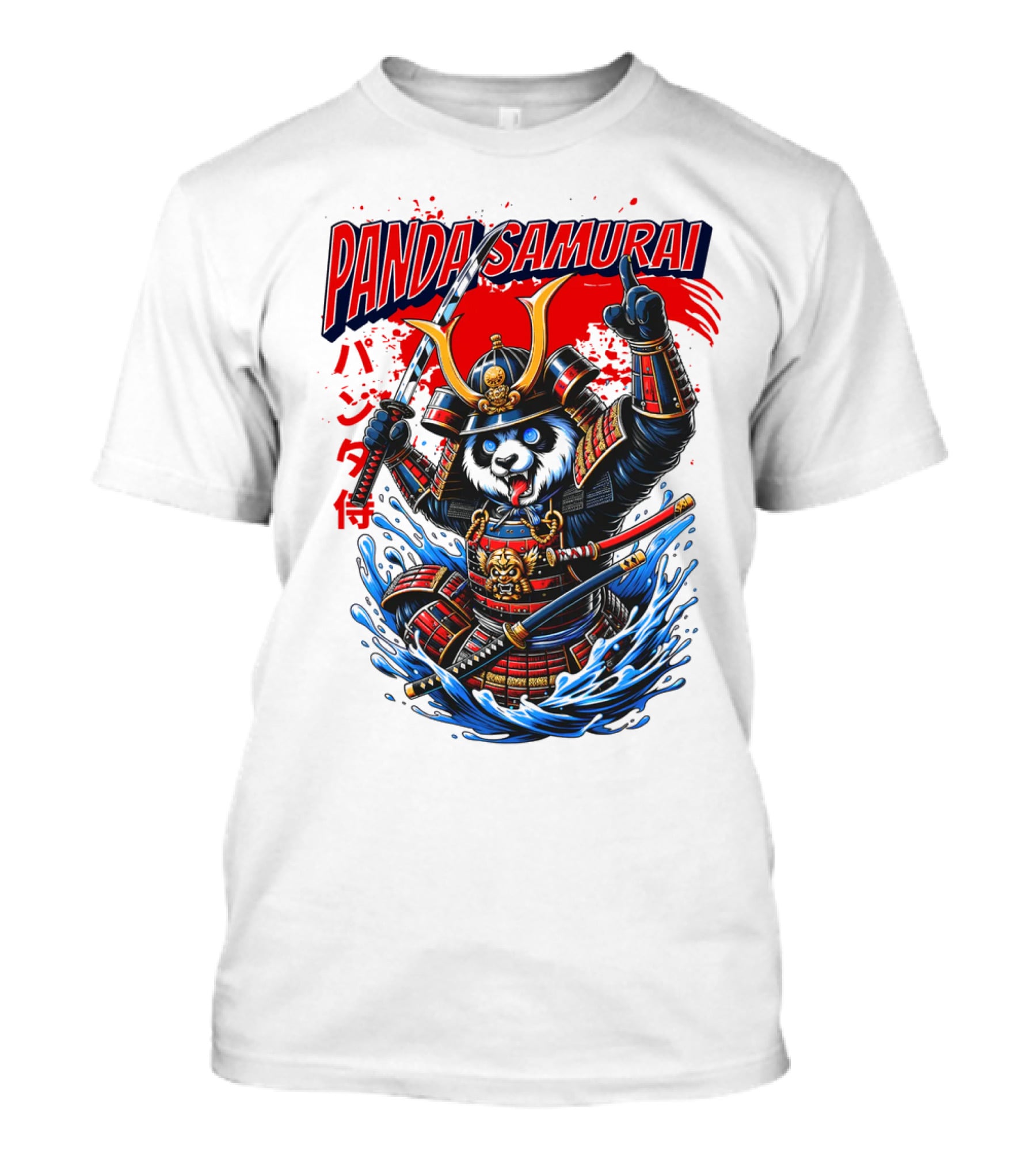 Panda Samurai Cute Japanese Warrior T-Shirt