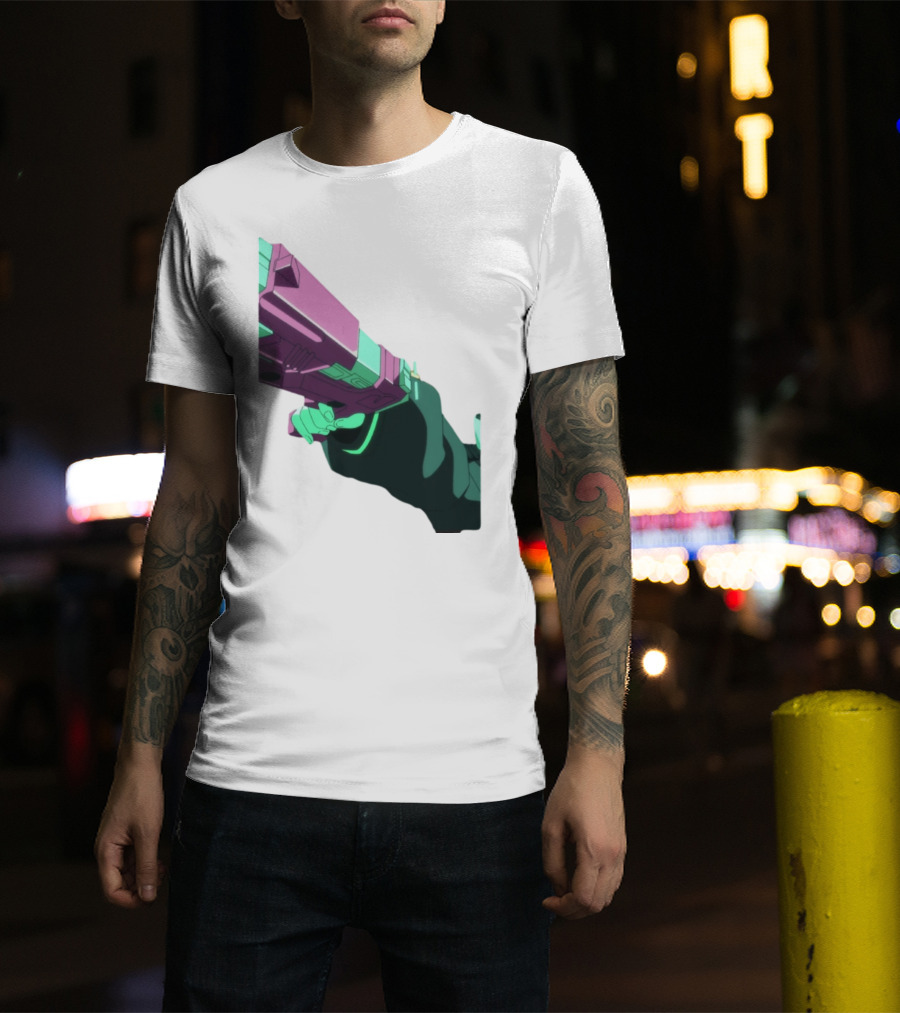 Rebecca Cyberpunk Edgerunners Aesthetic Gun T-Shirt