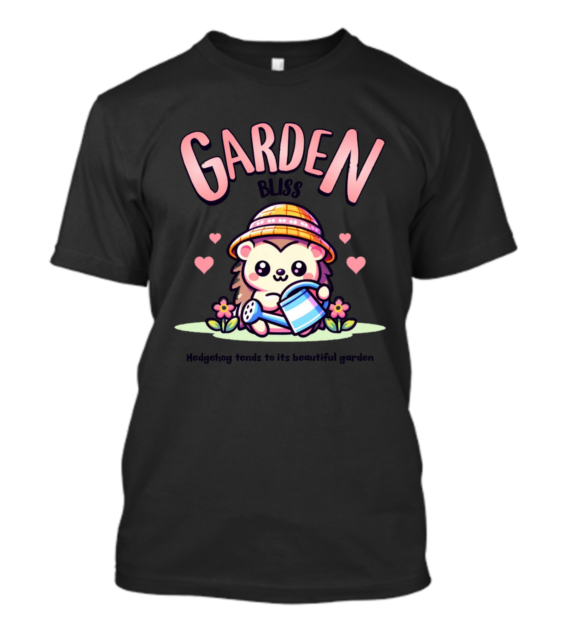 Garden Bliss Hedgehog Tends To Its Beautiful Garden T-Shirt
