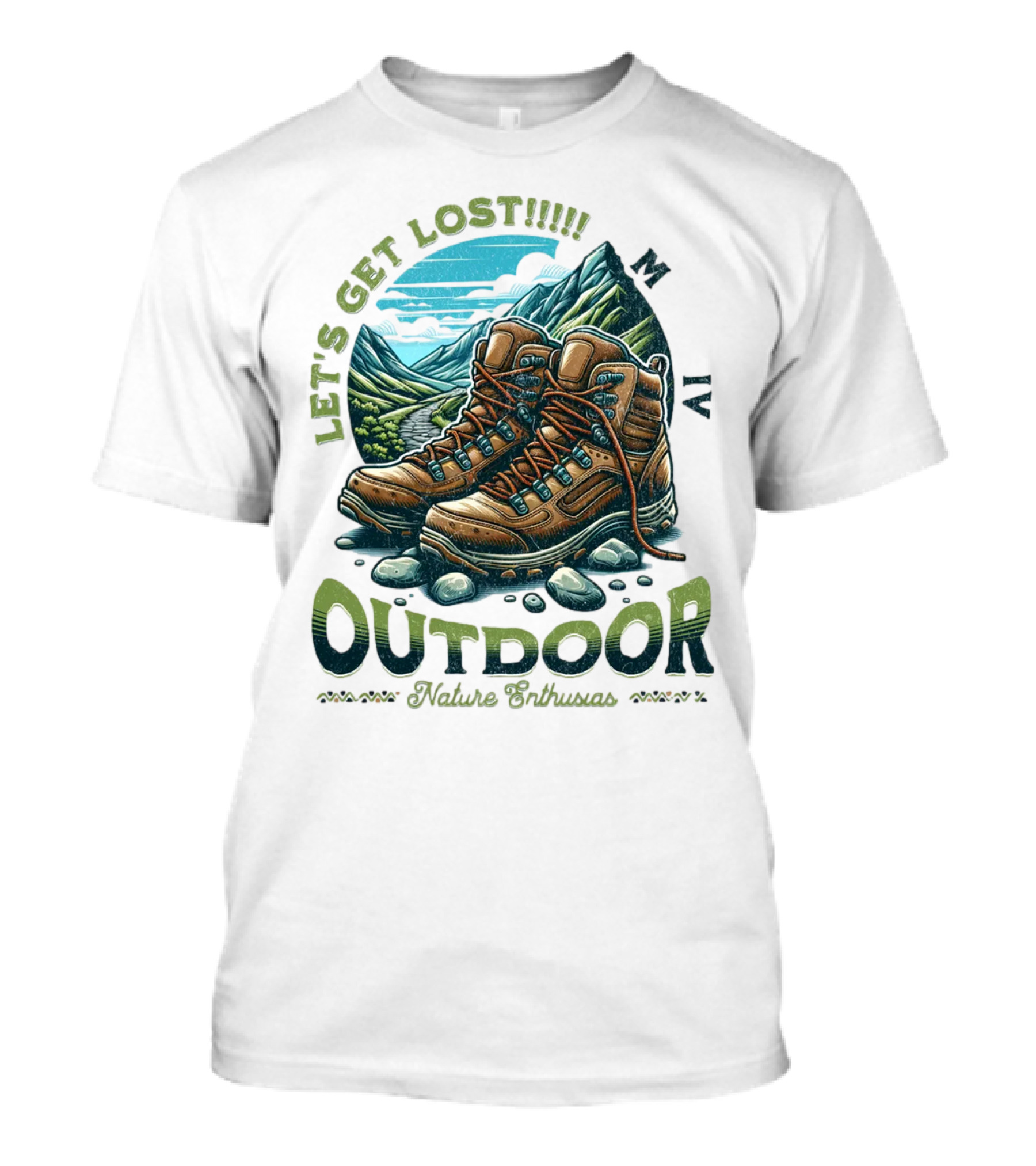 Let's Get Lost Outdoor Nature Enthusiast T-Shirt
