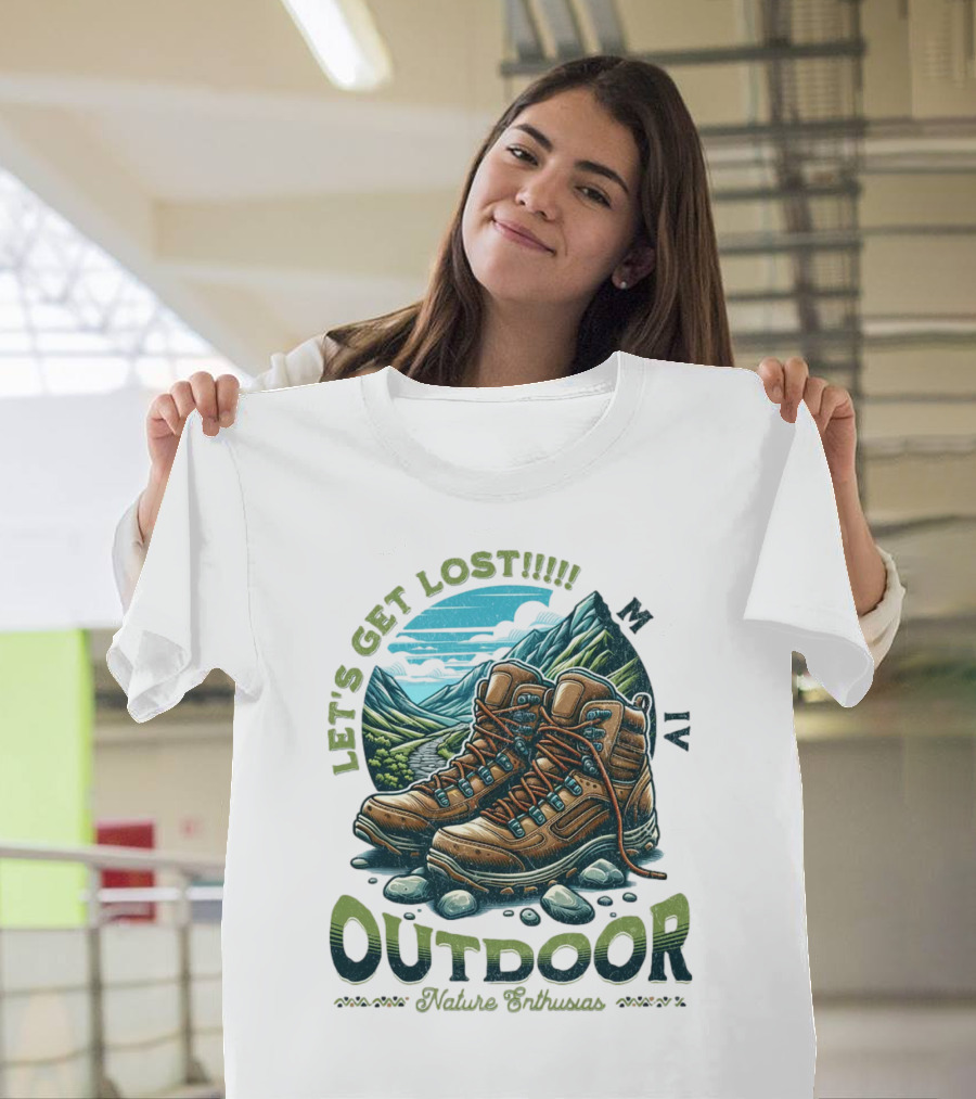 Let's Get Lost Outdoor Nature Enthusiast T-Shirt