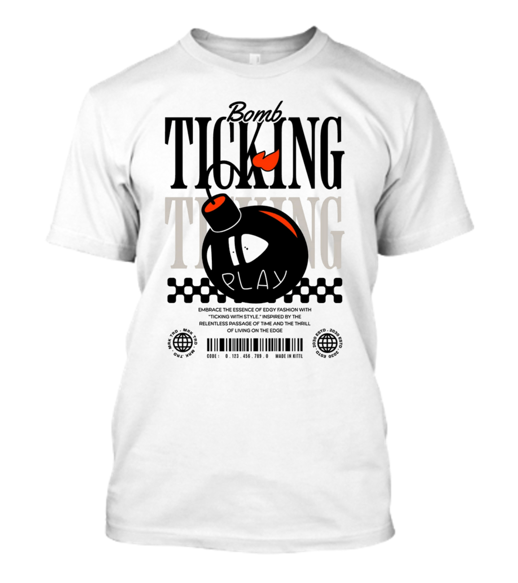 Bomb Ticking Play Relentless Passage Of Time Thrill Living On Edge T-Shirt