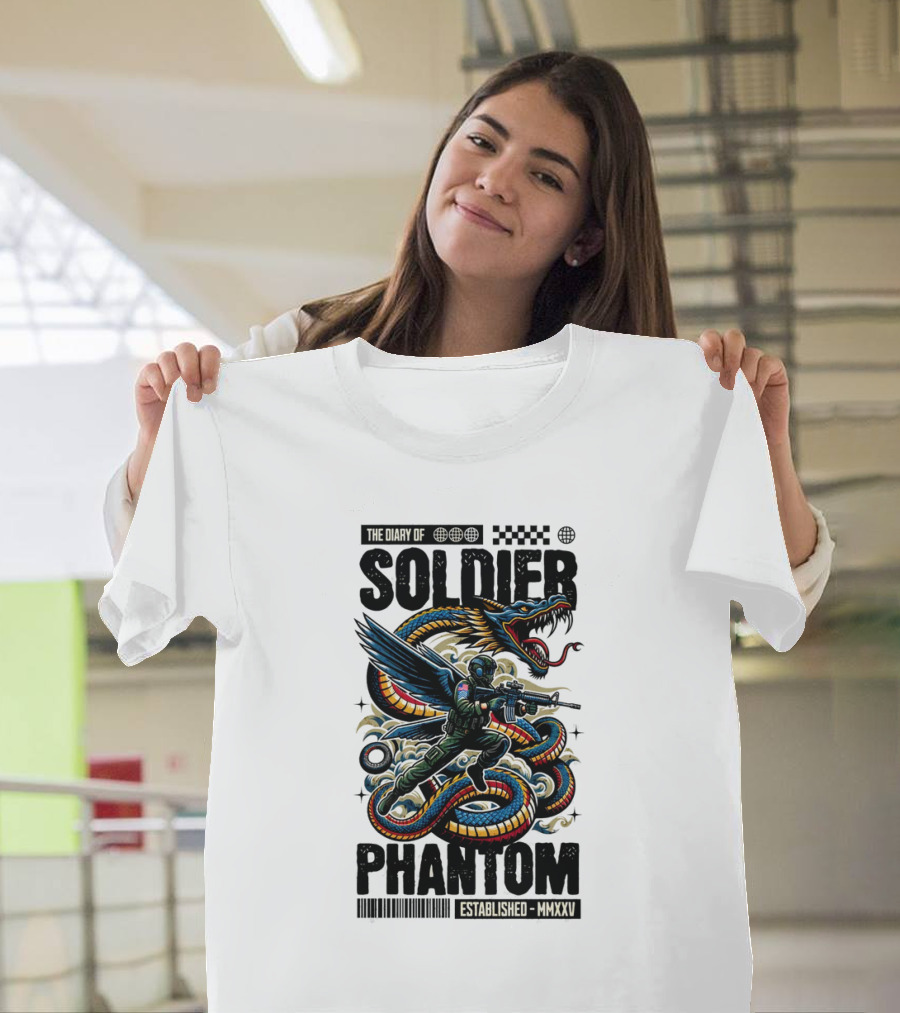 The Diary Of Soldier Phantom Established MMXXV T-Shirt
