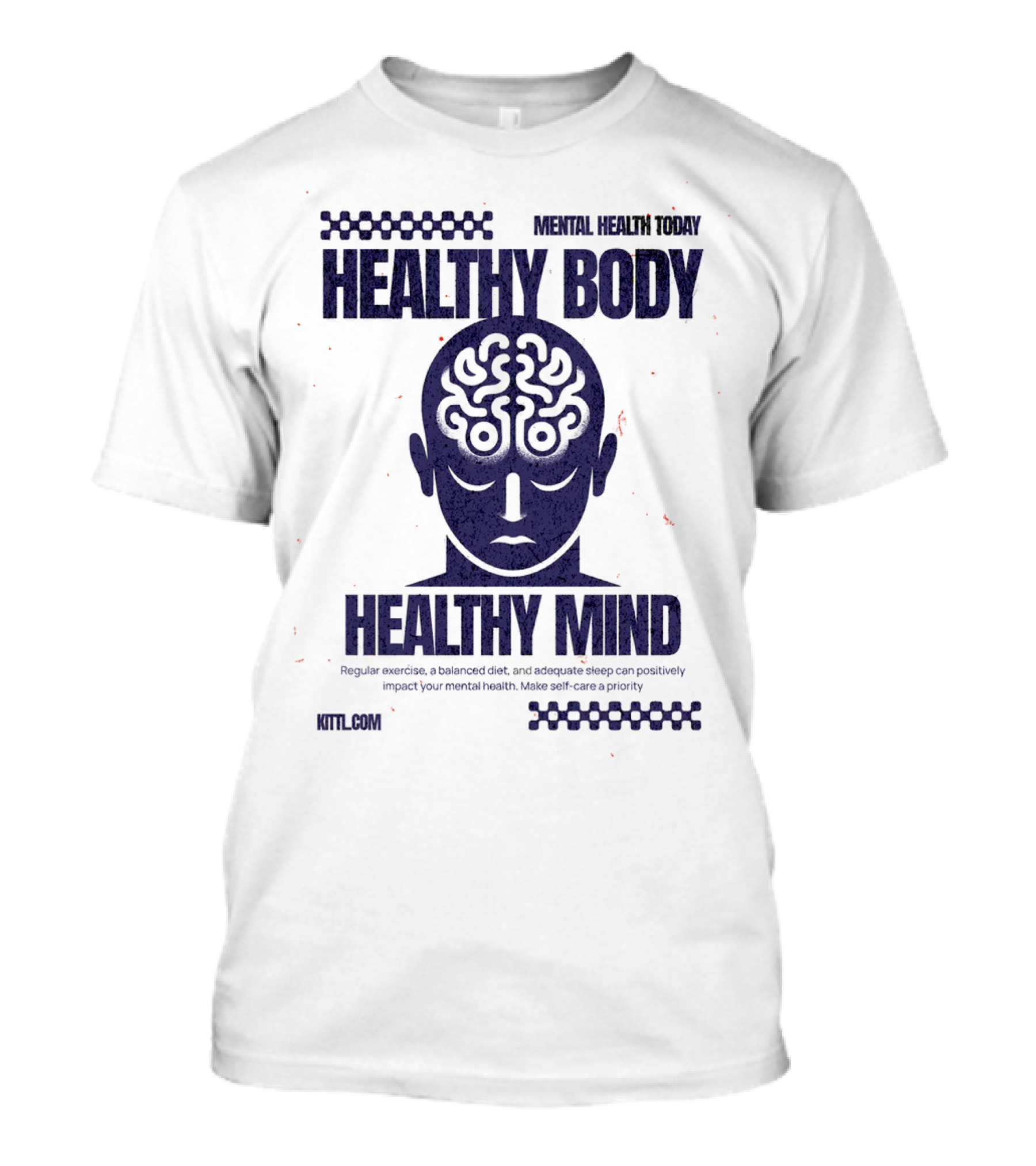 Healthy Body Healthy Mind Vintage Mental Health Today T-Shirt