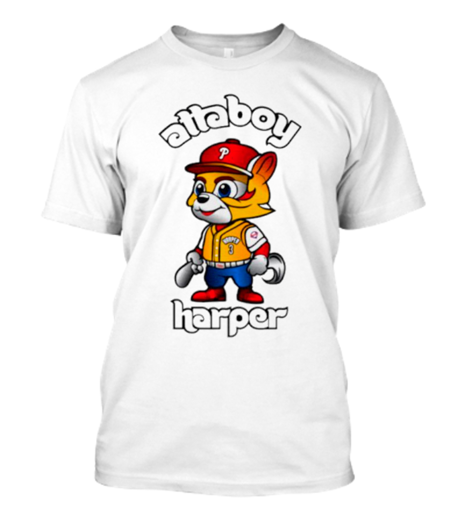 Atta Boy Harper Philly Cartoon Baseball Character T-Shirt