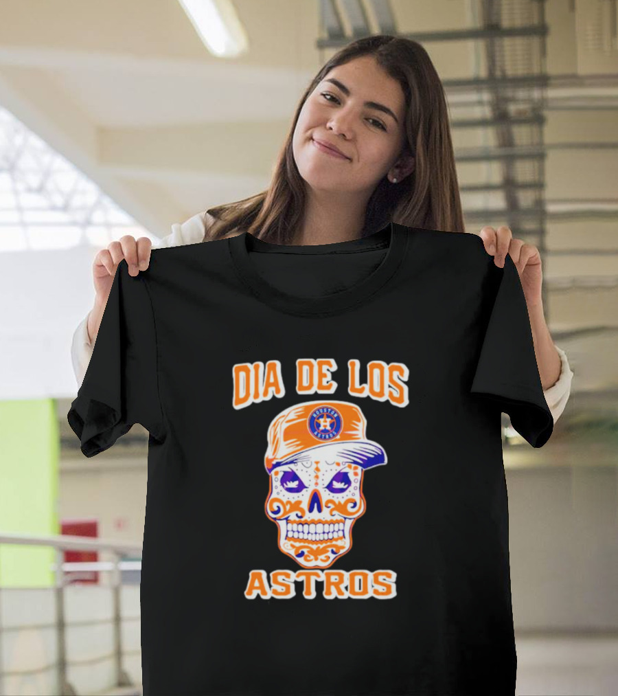 Dia De Los Astros Houston Sugar Skull T-Shirt