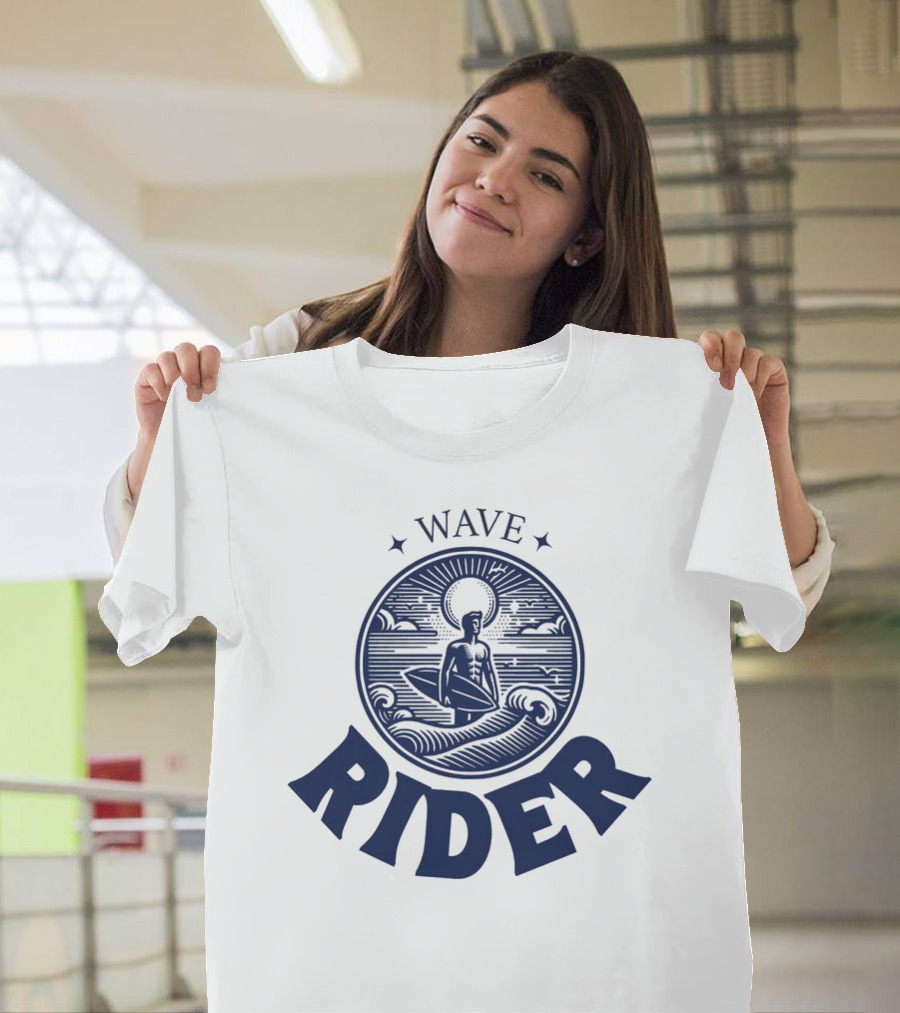 Wave Rider Surfing Vintage T-Shirt