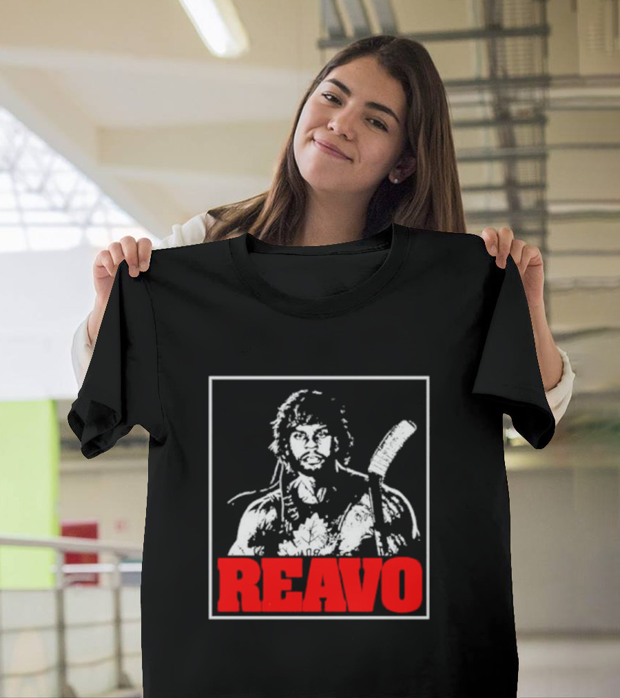 REAVO Hockey Warrior Illustration with Flow Jerguson Reavo T-Shirt