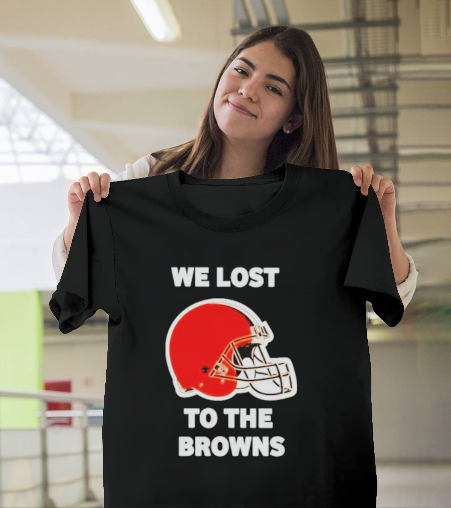 George Kittle We Lost to the Browns Football Helmet T-Shirt